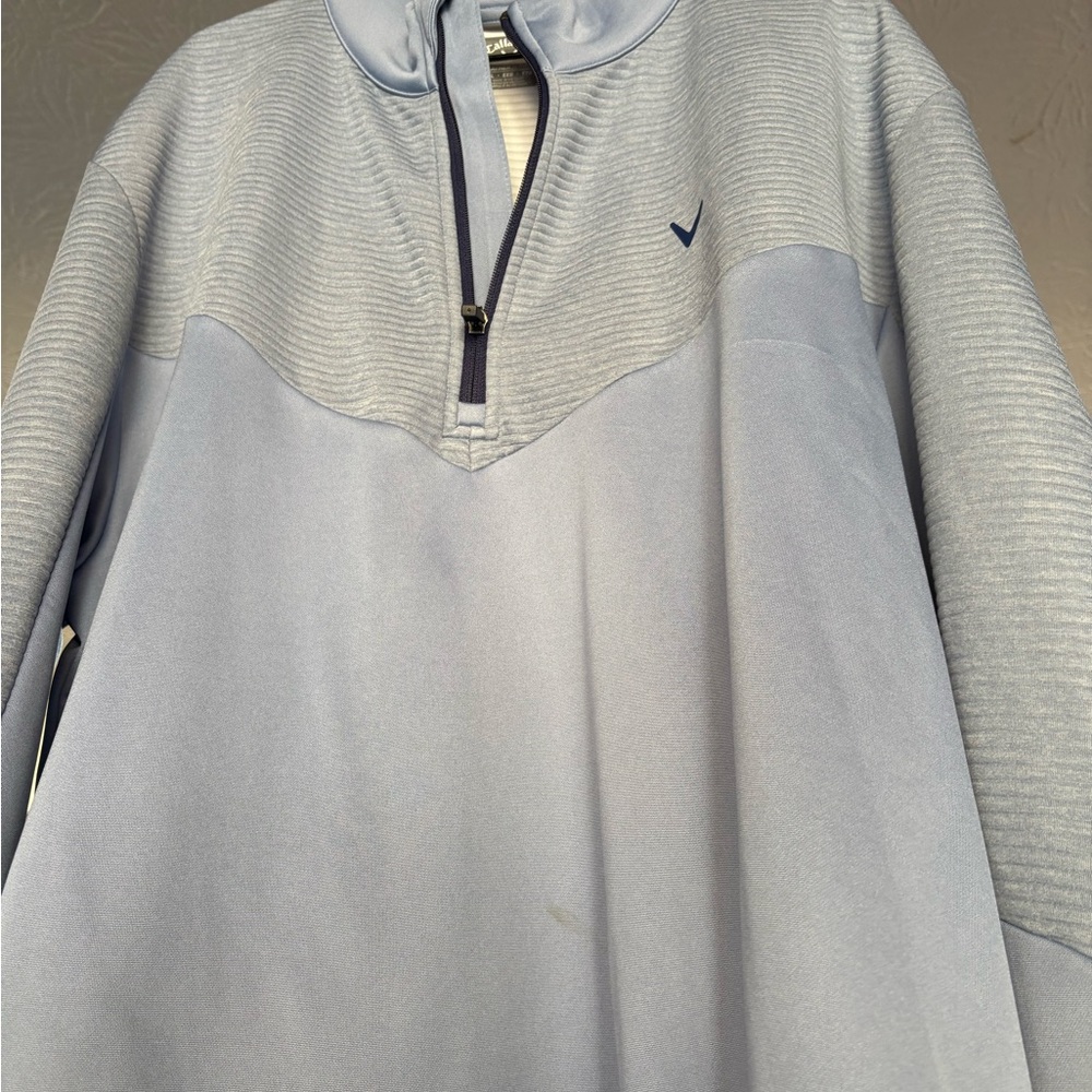 Callaway Men's Soft Blue Zip-Up Sweater